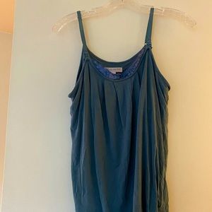 Pea in Pod Motherhood Maternity blue Maternity nursing tank top - GUC size S